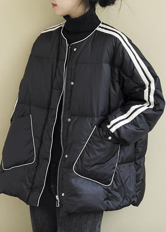Manteau d'hiver Ample avec Poches Zippées 1