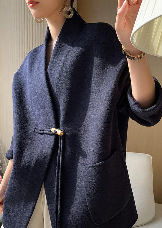 Manteau d'hiver Femme à Pompons et Poches Oversize 2