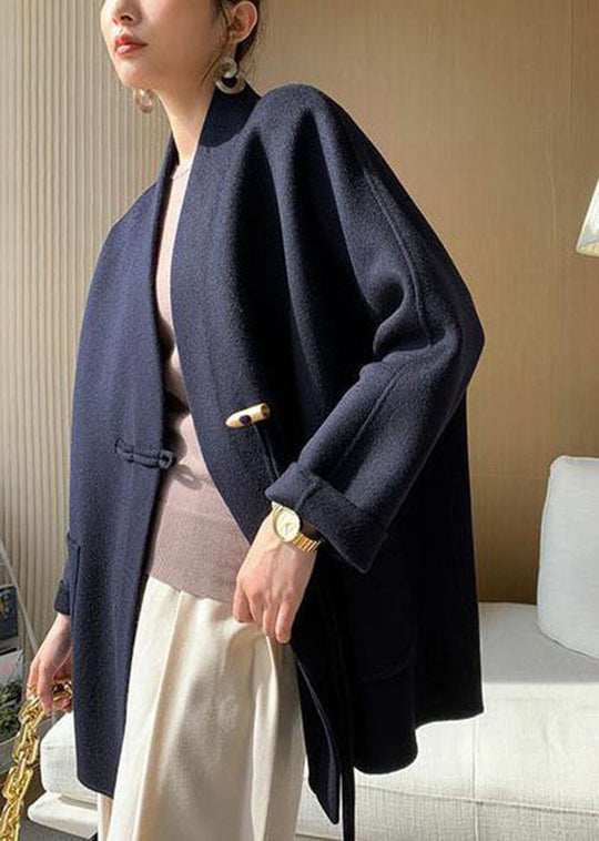 Manteau d'hiver Femme à Pompons et Poches Oversize 3