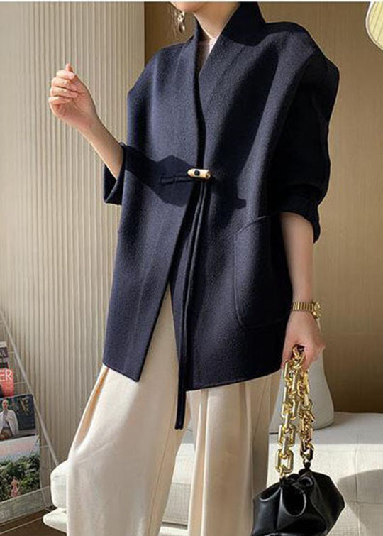 Manteau d'hiver Femme à Pompons et Poches Oversize 4