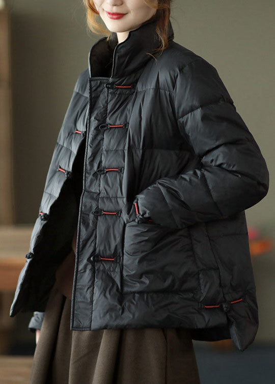 Manteau d'hiver Vintage à Col Montant 1