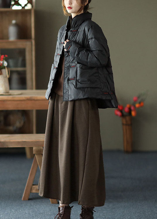 Manteau d'hiver Vintage à Col Montant 3