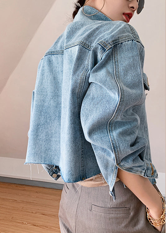 Manteau en Denim Patchwork pour Femme 2