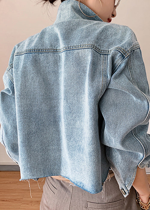 Manteau en Denim Patchwork pour Femme 3
