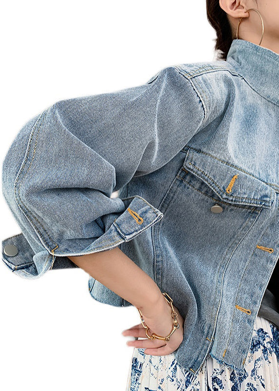 Manteau en Denim Patchwork pour Femme 4