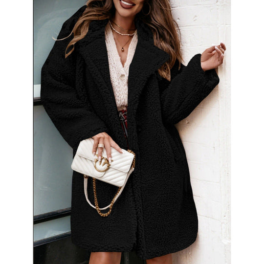 Manteau en Peluche pour Femmes - Coupe Oversize 2