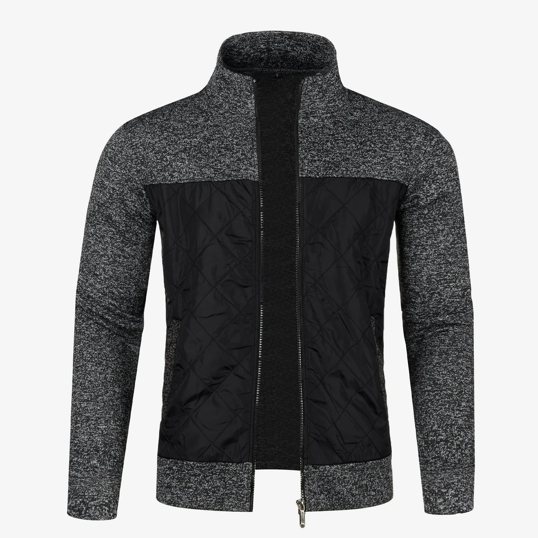 Manteau en Tricot pour Hommes avec Col Montant 1