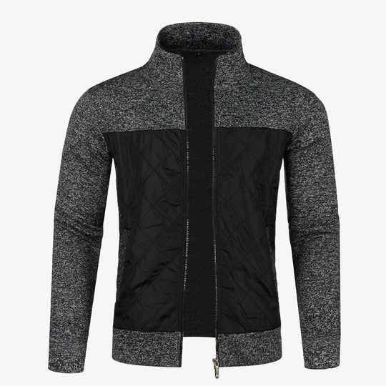 Manteau en Tricot pour Hommes avec Col Montant 1