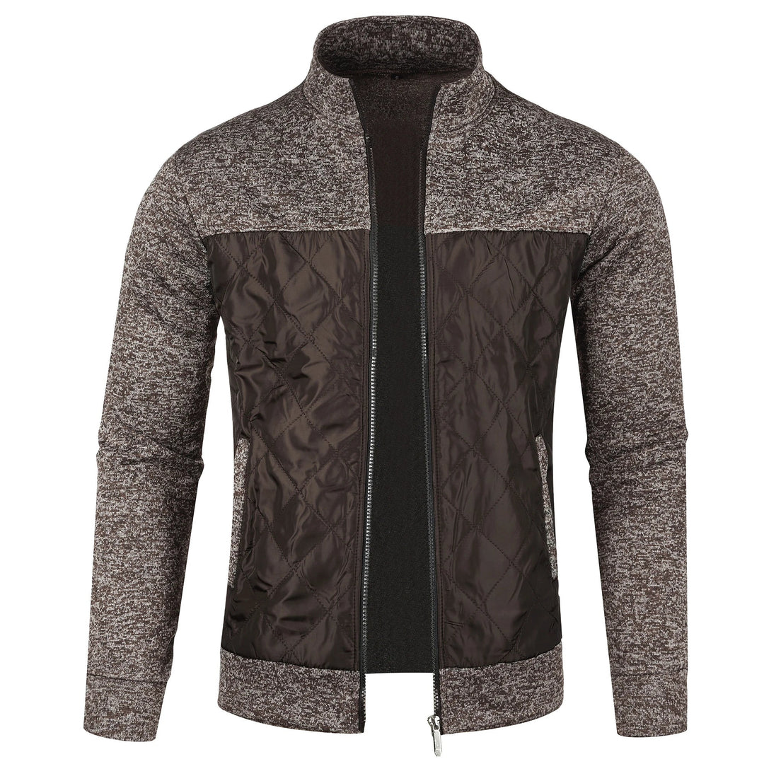 Manteau en Tricot pour Hommes avec Col Montant 10