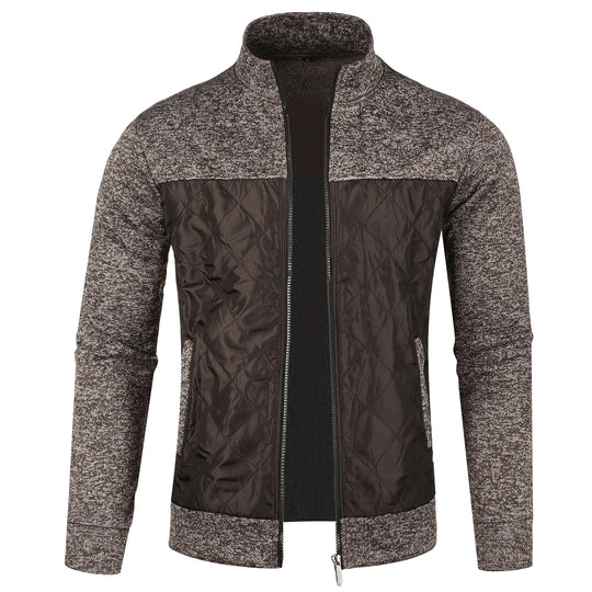 Manteau en Tricot pour Hommes avec Col Montant 10