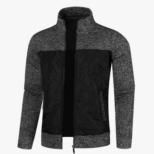 Manteau en Tricot pour Hommes avec Col Montant 2