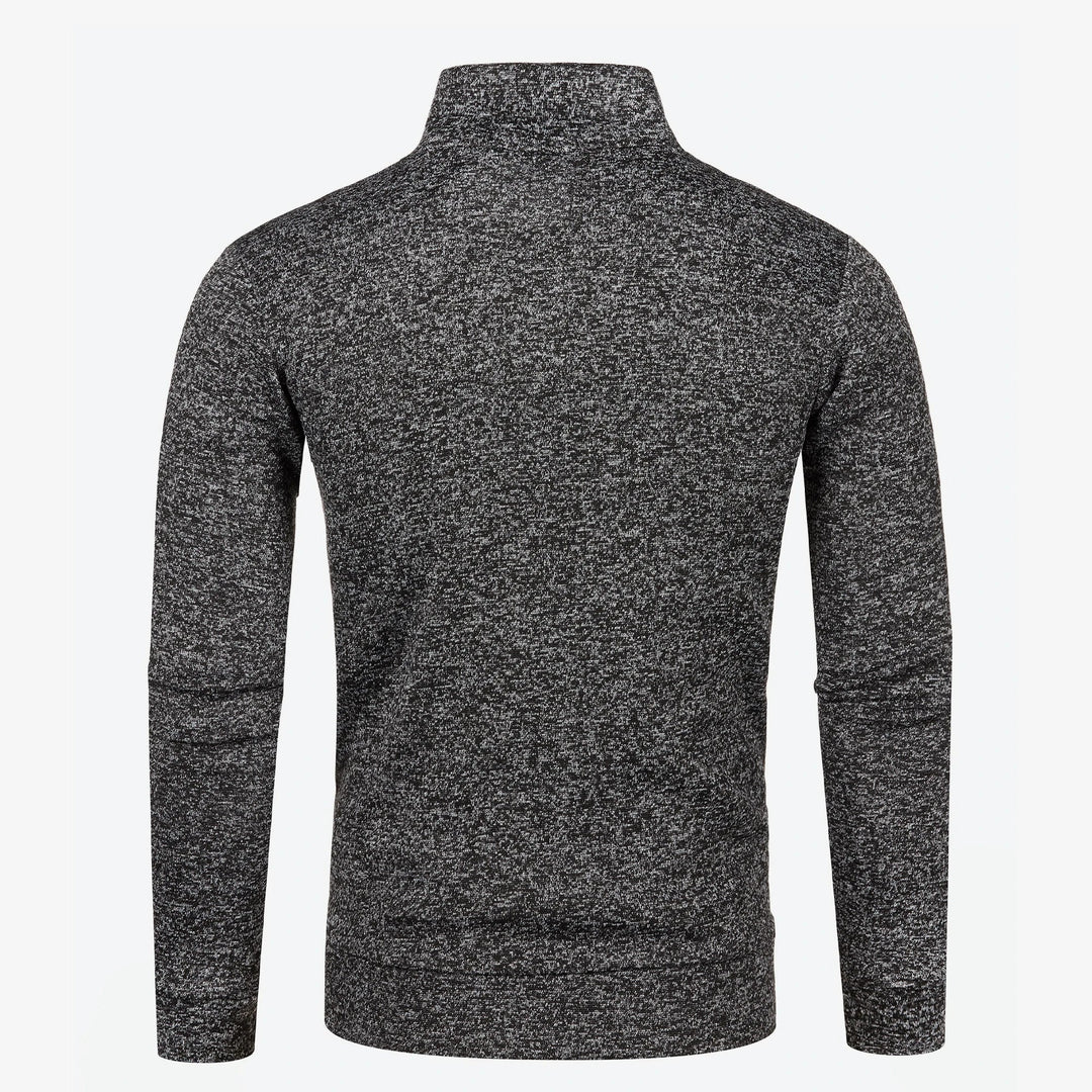 Manteau en Tricot pour Hommes avec Col Montant 3