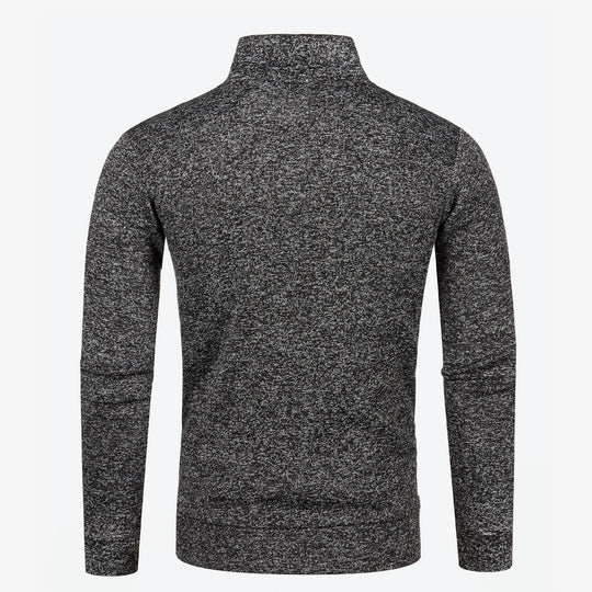 Manteau en Tricot pour Hommes avec Col Montant 3
