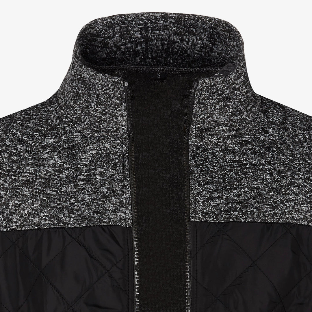 Manteau en Tricot pour Hommes avec Col Montant 4