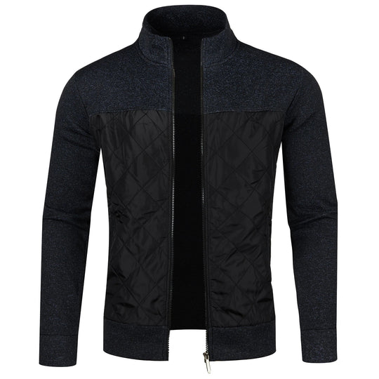 Manteau en Tricot pour Hommes avec Col Montant 9