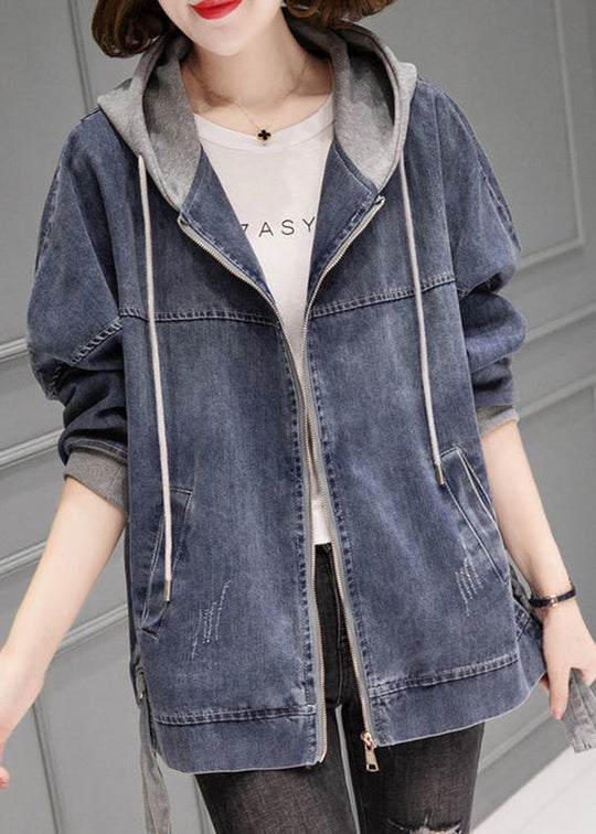 Manteau en denim à capuche vintage 2