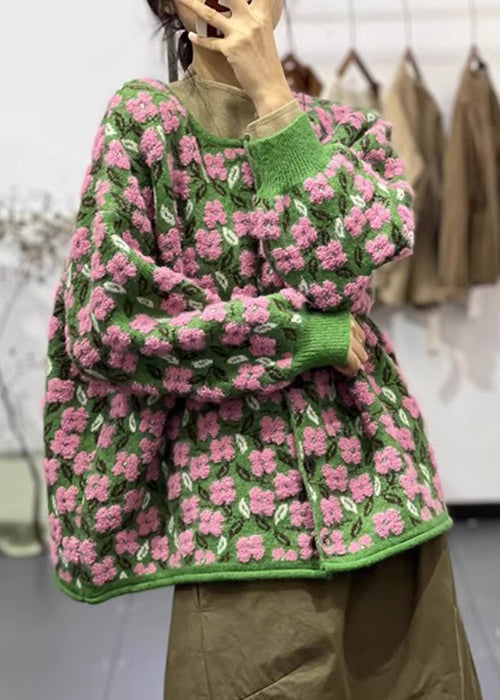 Manteau en tricot à col rond pour femmes 3