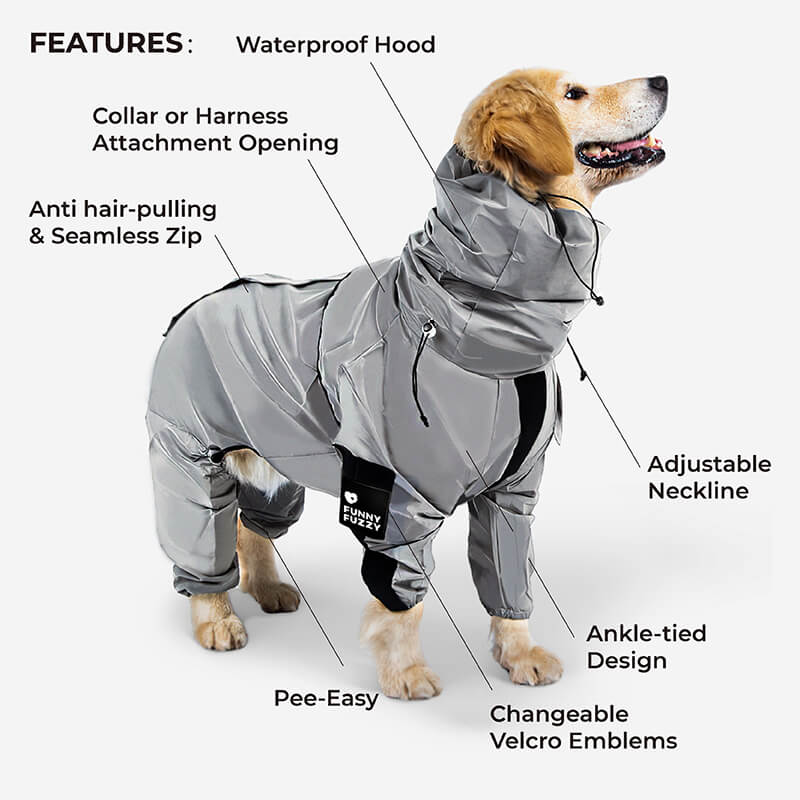 Manteau pour Chien Imperméable et Réfléchissant 3