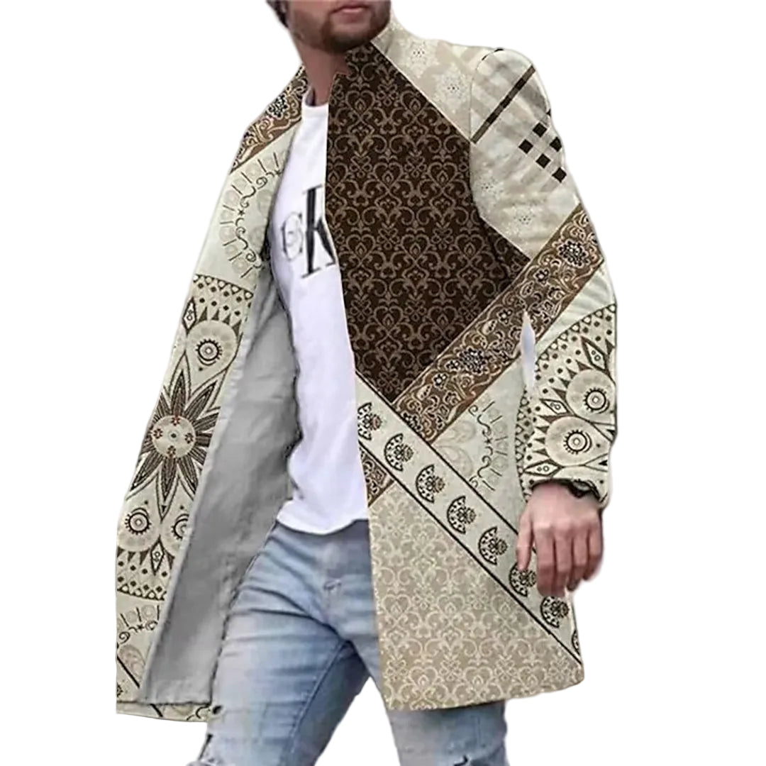 Manteau pour Homme Automnal au Design Unique 1