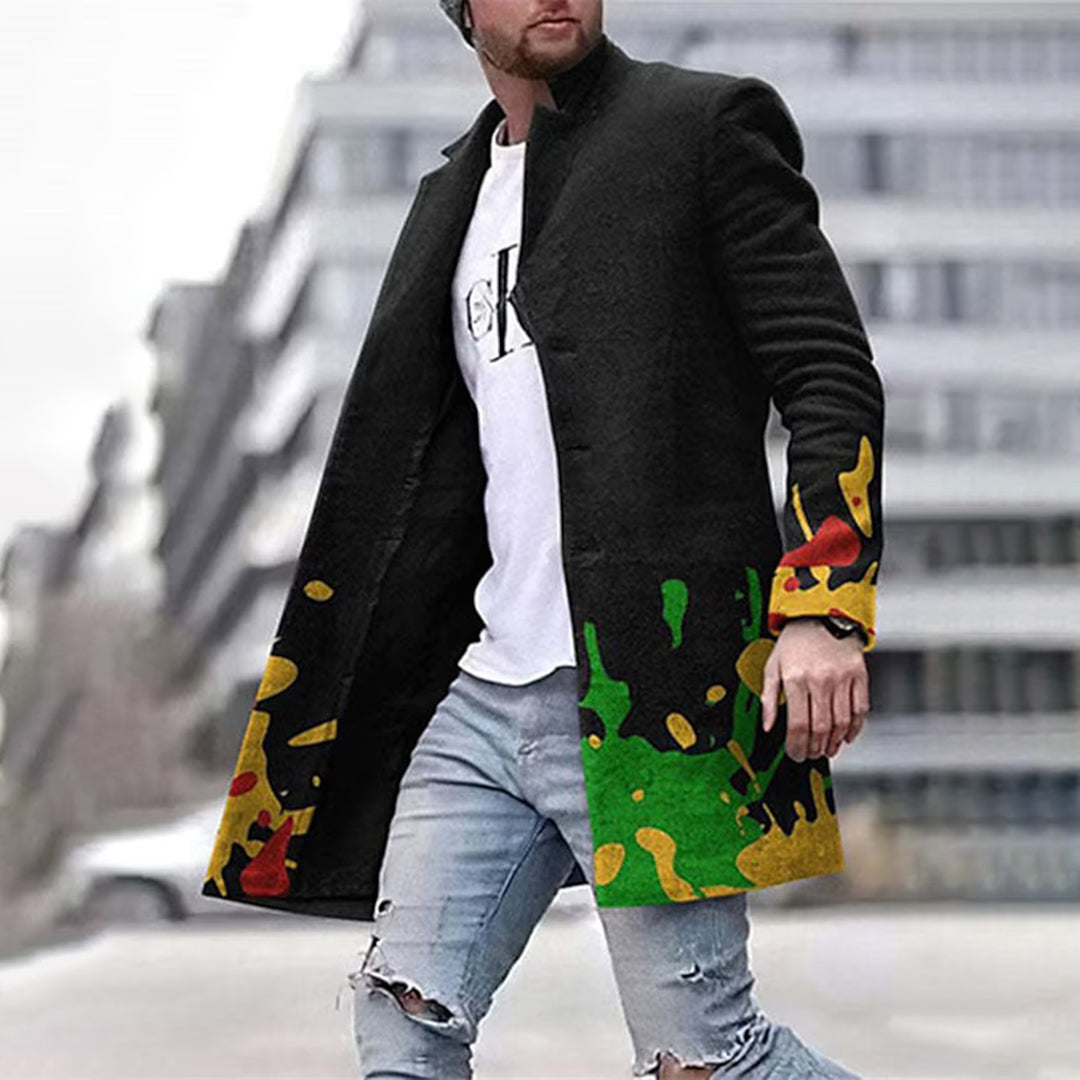 Manteau pour Homme Automnal au Design Unique 3