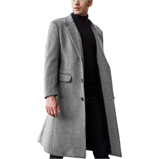 Manteau pour hommes Classique Boutonné 0