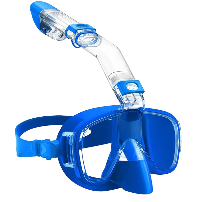 Masque de plongée pour femme avec tuba flexible et large champ de vision 0