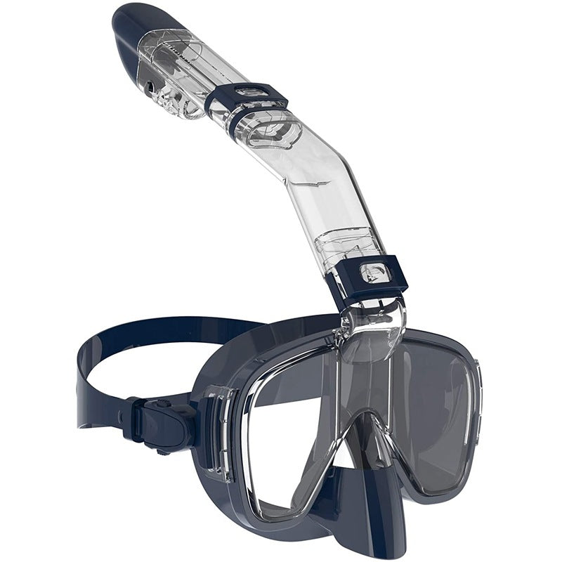 Masque de plongée pour femme avec tuba flexible et large champ de vision 6