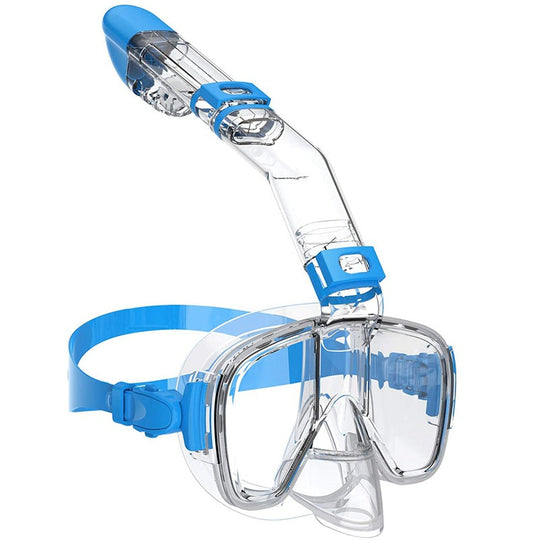 Masque de plongée pour femme avec tuba flexible et large champ de vision 7