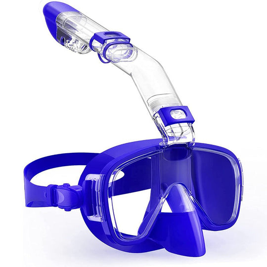 Masque de plongée pour femme avec tuba flexible et large champ de vision 9