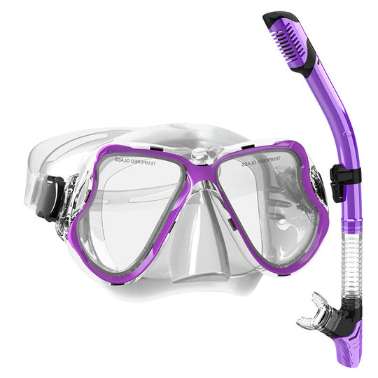 Masque de plongée pour homme et femme avec bord souple et technologie anti-buée 10