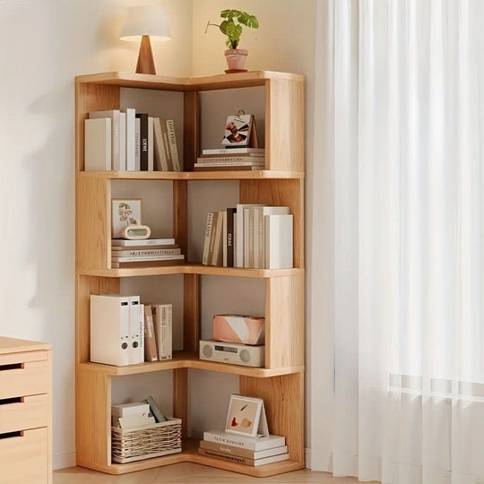 Meuble d'angle en bois de pin massif pour un rangement moderne 1