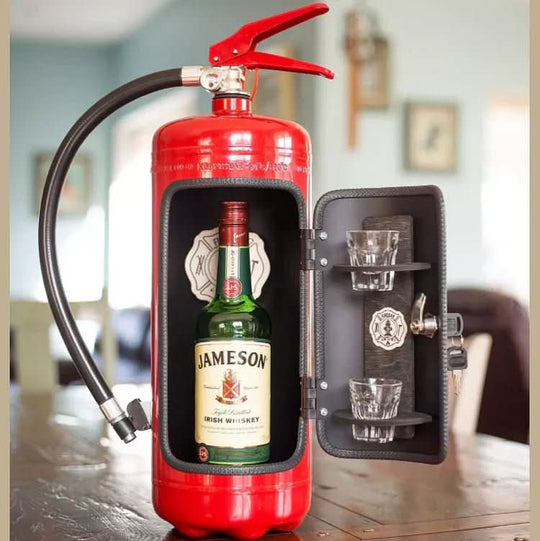 Mini Bar Caché Design Extincteur Pratique et Original 2