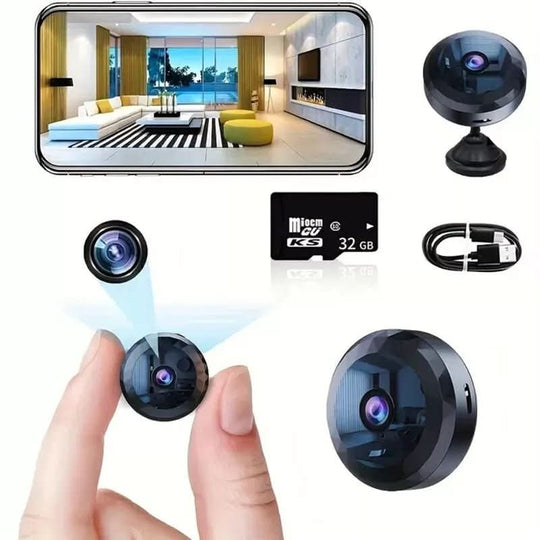 Mini Caméra de Surveillance WiFi 1080P HD Magnétique avec Vision Nocturne et Détection de Mouvement 8