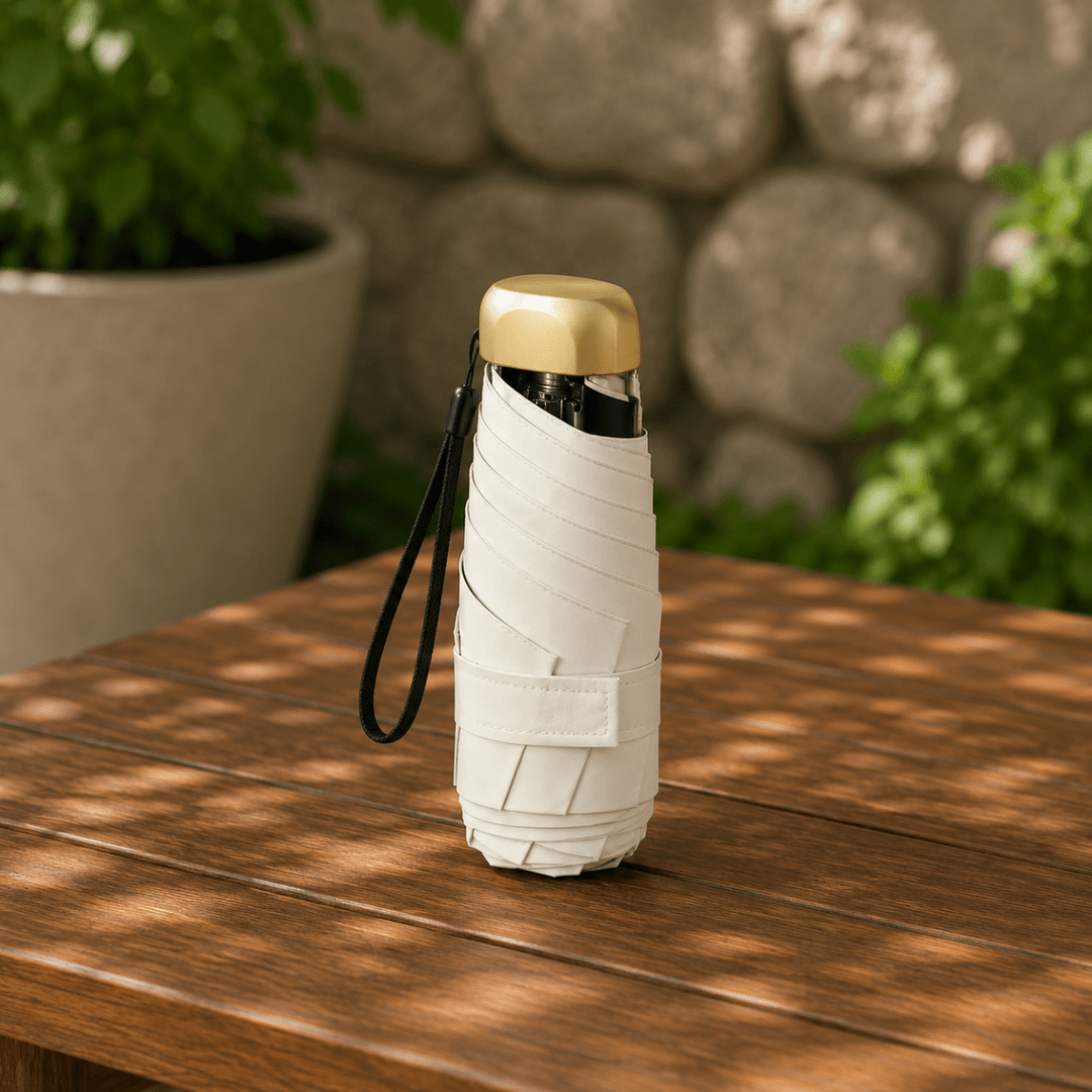 Mini Parapluie Ultra Léger avec Protection Solaire et Pluie 5