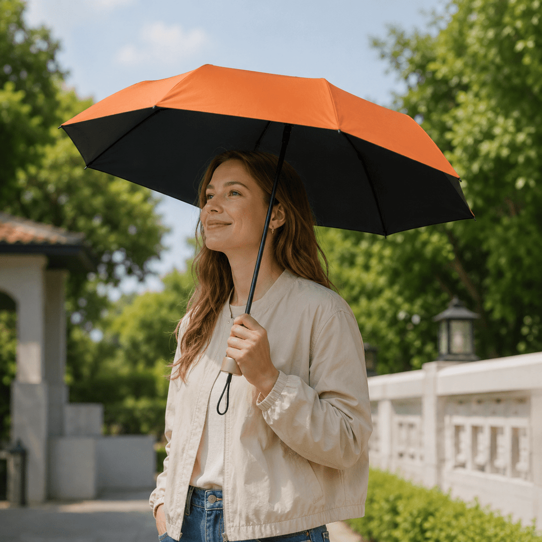 Mini Parapluie Ultra Léger avec Protection Solaire et Pluie 8