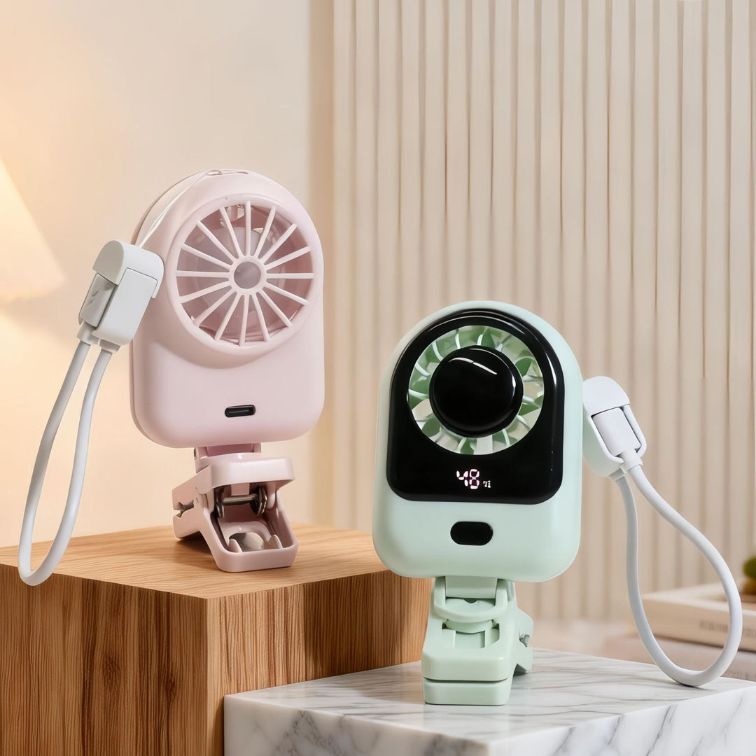 Mini Rafraichisseur d'Air Portable avec Affichage Numérique et Ventilateur Réglable 2