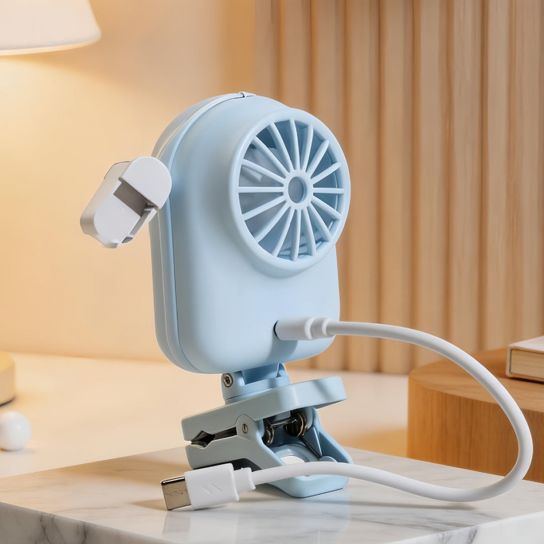 Mini Rafraichisseur d'Air Portable avec Affichage Numérique et Ventilateur Réglable 3