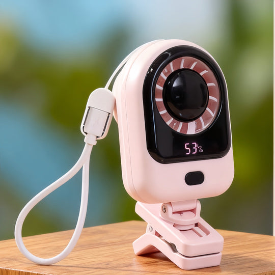 Mini Rafraichisseur d'Air Portable avec Affichage Numérique et Ventilateur Réglable 5