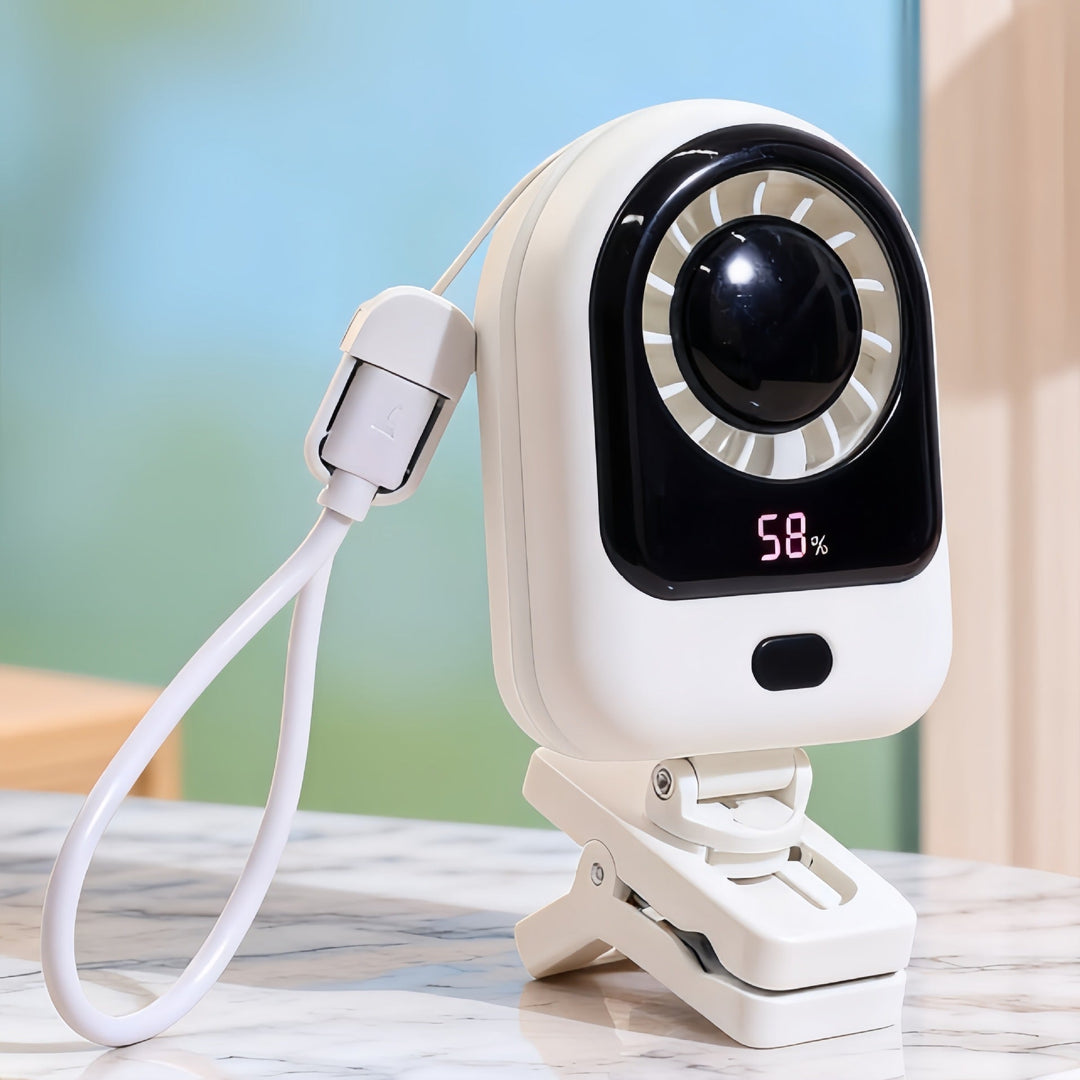 Mini Rafraichisseur d'Air Portable avec Affichage Numérique et Ventilateur Réglable 7