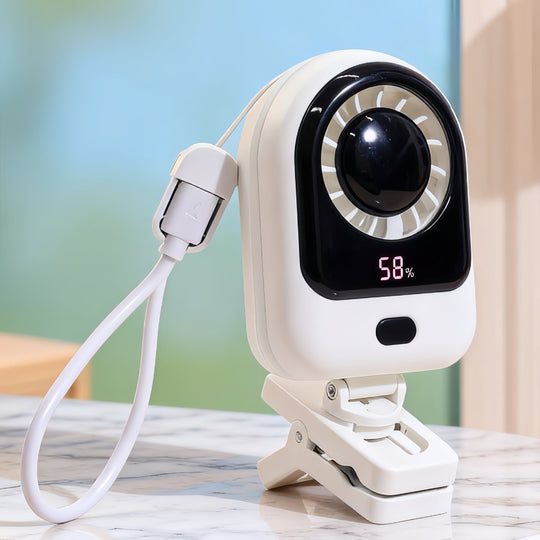 Mini Rafraichisseur d'Air Portable avec Affichage Numérique et Ventilateur Réglable 7