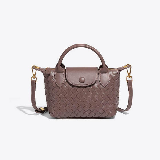 Mini Sac Tressé pour Femmes Élégant 14