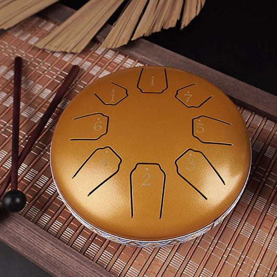 Mini Tambour à Langue 8 Tons pour Méditation 9