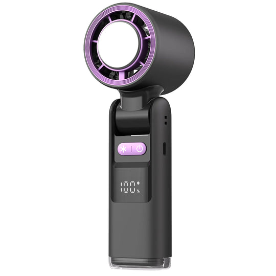 Mini Ventilateur Portable Pliable avec Affichage Numérique et 100 Niveaux de Vent 7