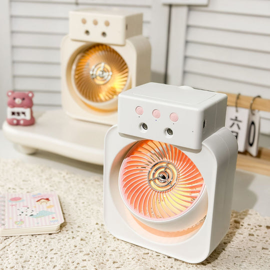 Mini Ventilateur Portable Rechargeable Compact avec Poignée Ergonomique 1
