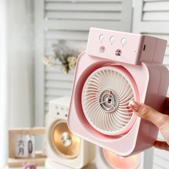 Mini Ventilateur Portable Rechargeable Compact avec Poignée Ergonomique 2