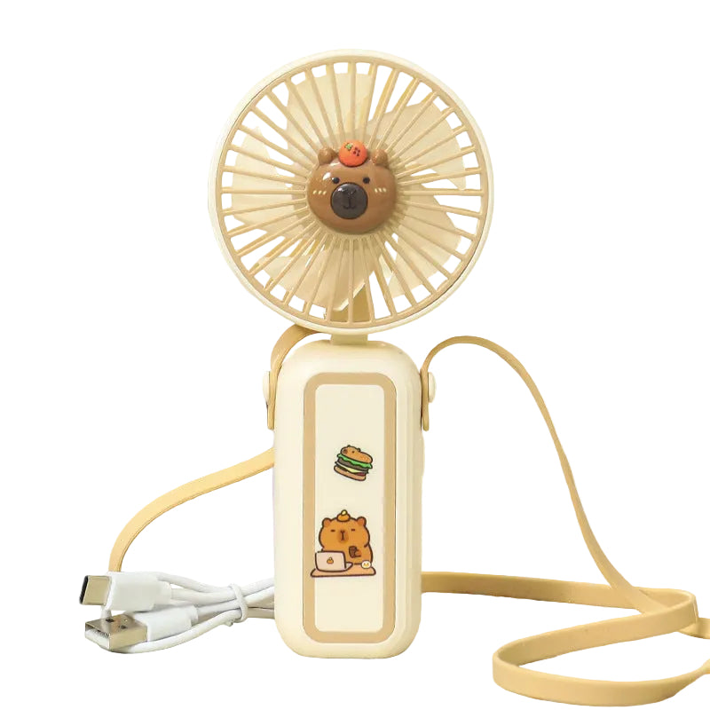 Mini Ventilateur Portable Rechargeable au Design Animal Mignon 0