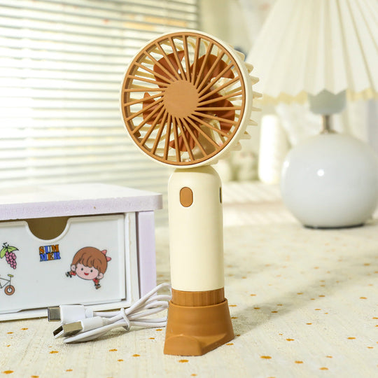 Mini Ventilateur Portable Rechargeable avec Poignée Ergonomique 0