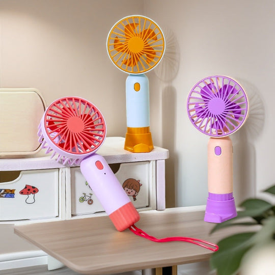 Mini Ventilateur Portable Rechargeable avec Poignée Ergonomique 1