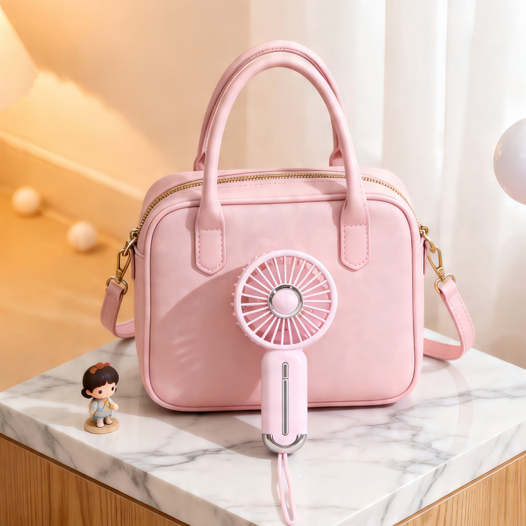 Mini Ventilateur Portable Rechargeable avec Poignée Ergonomique 2
