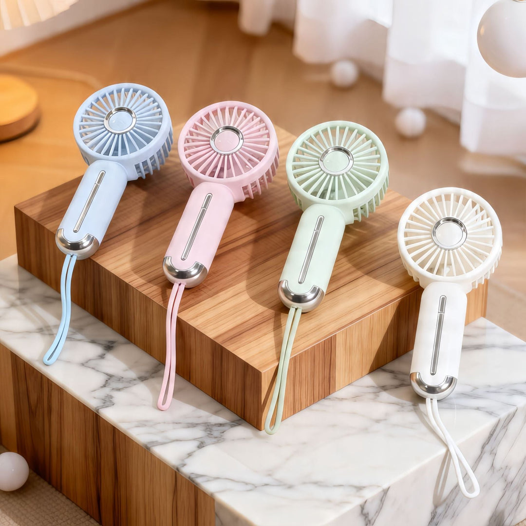 Mini Ventilateur Portable Rechargeable avec Poignée Ergonomique 3